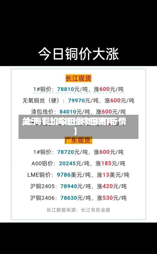 关于【上海铜价今日费用,上海铜价今日最新铜价行情】-第2张图片