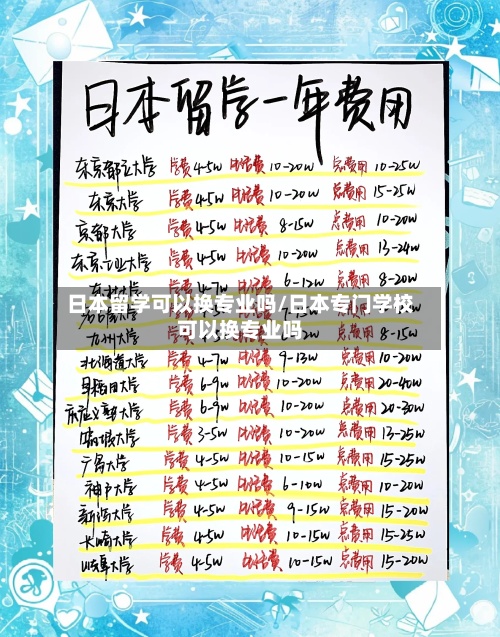 日本留学可以换专业吗/日本专门学校可以换专业吗-第3张图片