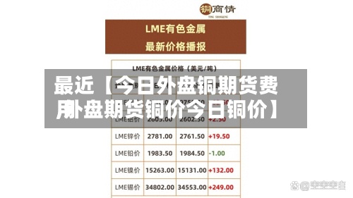 最近【今日外盘铜期货费用
,外盘期货铜价今日铜价】