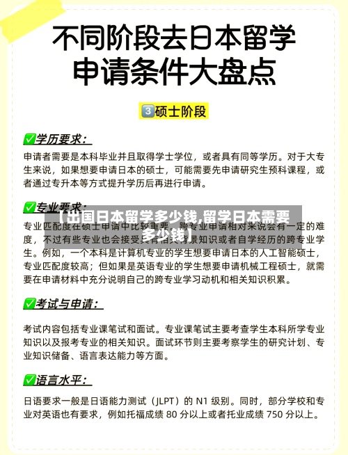 【出国日本留学多少钱,留学日本需要多少钱】