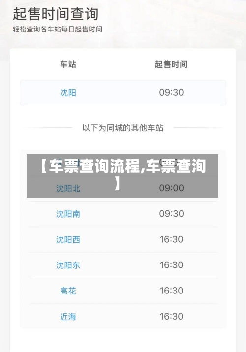 【车票查询流程,车票查洵】-第2张图片