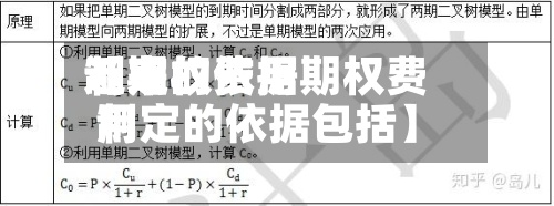 近来
【期权费用
制定的依据期权费用
制定的依据包括】-第3张图片