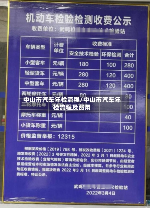 中山市汽车年检流程/中山市汽车年检流程及费用