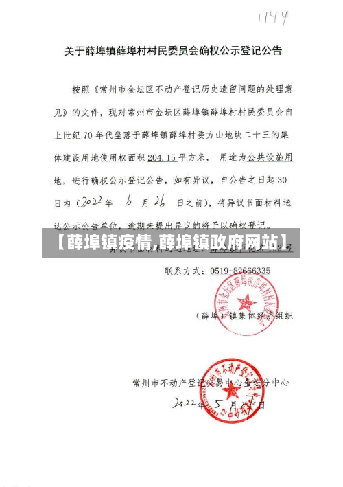 【薛埠镇疫情,薛埠镇政府网站】
