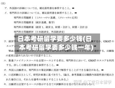 日本考研留学要多少钱(日本考研留学要多少钱一年)