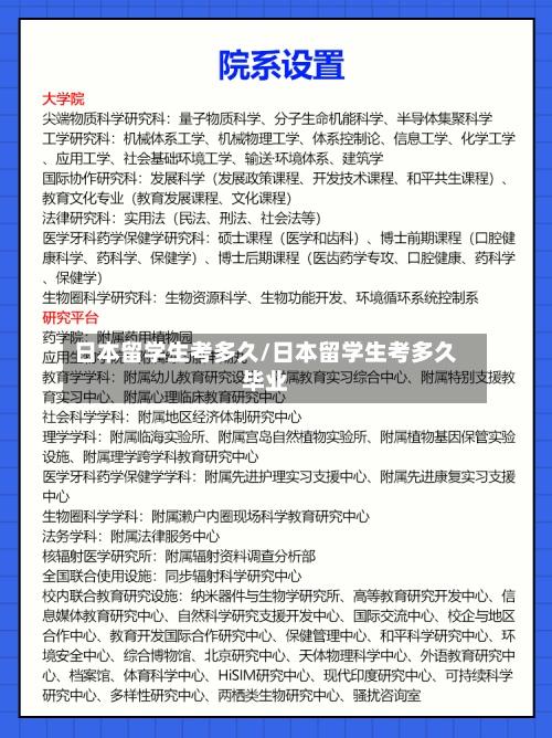日本留学生考多久/日本留学生考多久毕业