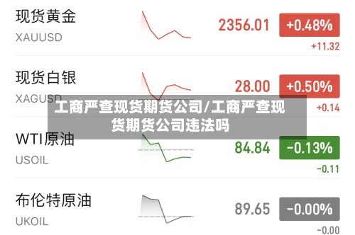 工商严查现货期货公司/工商严查现货期货公司违法吗-第3张图片