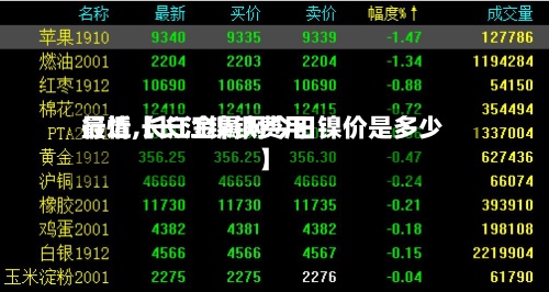 最近【长江镍铁费用行情,长江金属网今日镍价是多少】-第2张图片