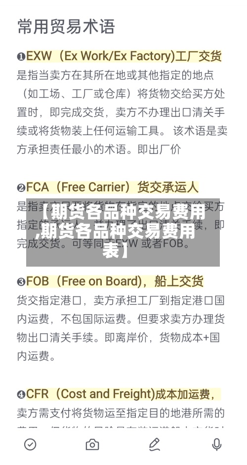 【期货各品种交易费用
,期货各品种交易费用
表】
