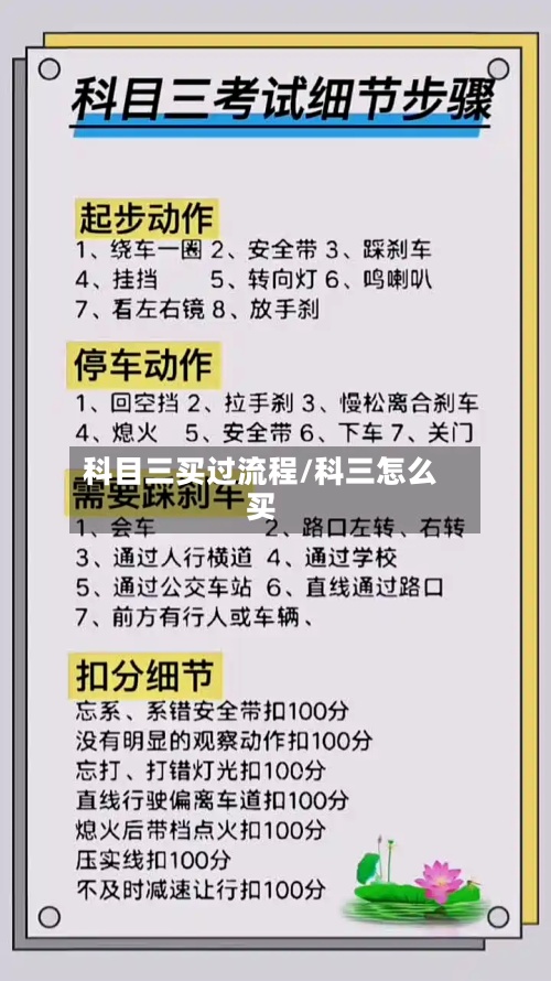 科目三买过流程/科三怎么买-第2张图片
