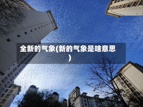 全新的气象(新的气象是啥意思)