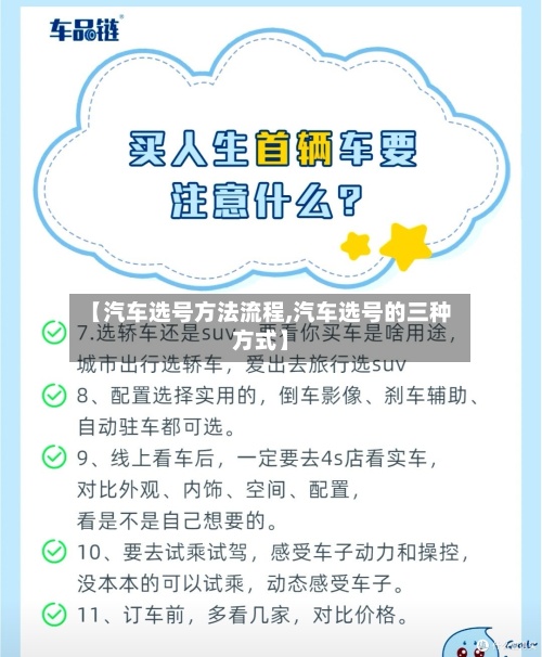 【汽车选号方法流程,汽车选号的三种方式】-第2张图片