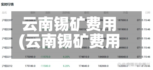 云南锡矿费用
(云南锡矿费用
今日锡价)-第2张图片