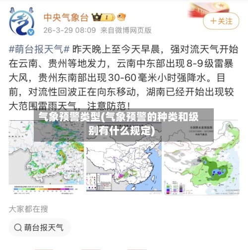 气象预警类型(气象预警的种类和级别有什么规定)-第2张图片