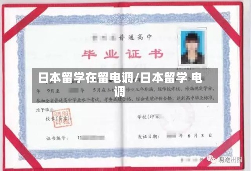 日本留学在留电调/日本留学 电调-第3张图片
