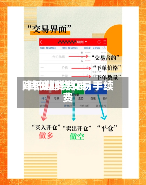 降低期货费用/降低期货交易手续费
