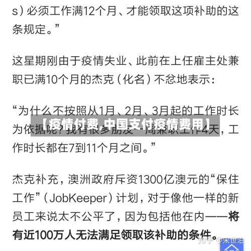 【疫情付费,中国支付疫情费用】-第2张图片