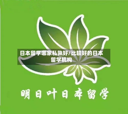 日本留学哪家私孰好/比较好的日本留学机构-第3张图片