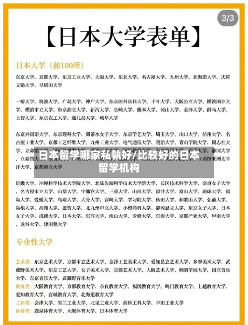 日本留学哪家私孰好/比较好的日本留学机构-第2张图片