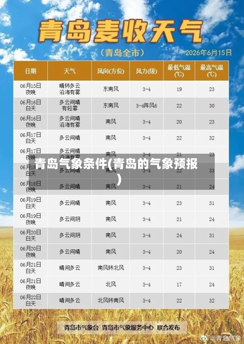 青岛气象条件(青岛的气象预报)