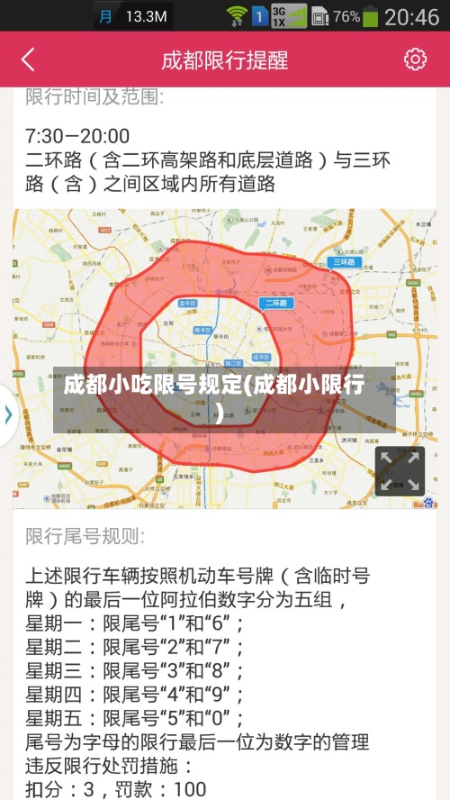 成都小吃限号规定(成都小限行)-第2张图片