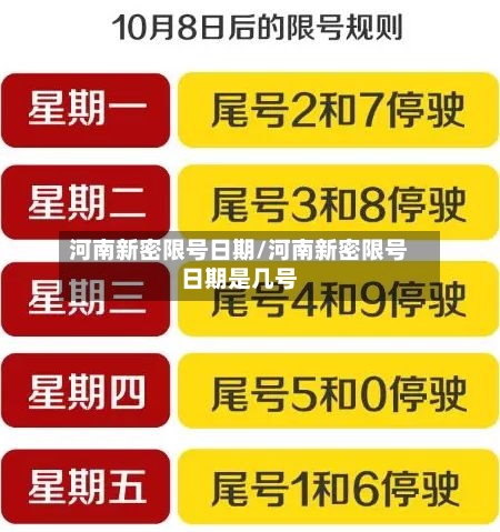 河南新密限号日期/河南新密限号日期是几号