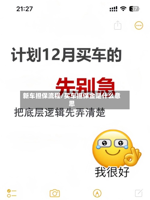 新车担保流程/买车担保金是什么意思