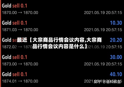 最近【大宗商品行情会议内容,大宗商品行情会议内容是什么】-第2张图片