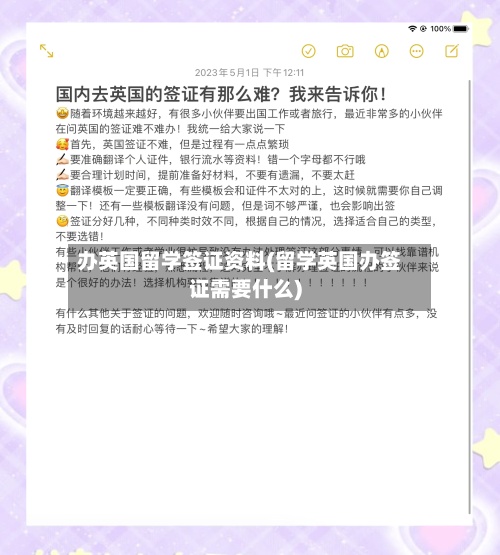 办英国留学签证资料(留学英国办签证需要什么)-第3张图片