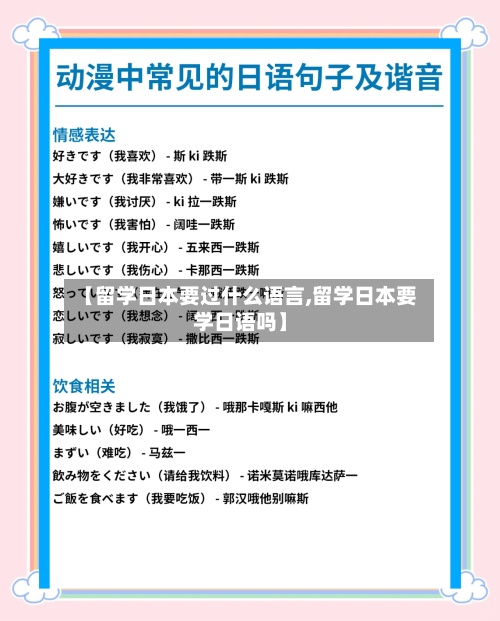 【留学日本要过什么语言,留学日本要学日语吗】-第2张图片