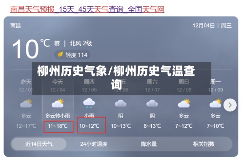 柳州历史气象/柳州历史气温查询