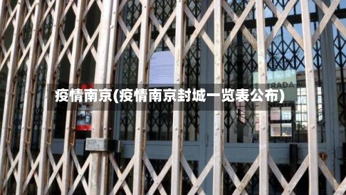 疫情南京(疫情南京封城一览表公布)-第2张图片