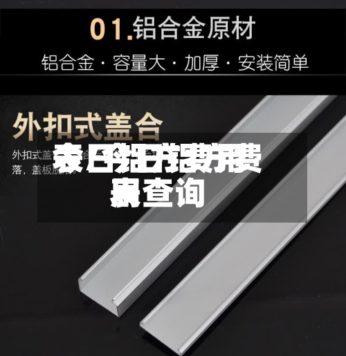 今日铝方费用表/今日铝方费用表查询-第2张图片