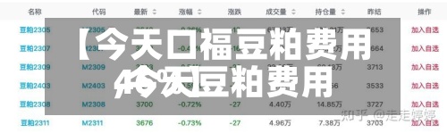 【今天口福豆粕费用
,今天豆粕费用
46%】-第3张图片