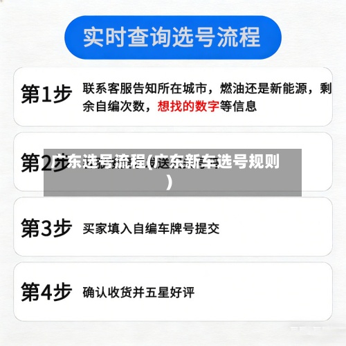 广东选号流程(广东新车选号规则)