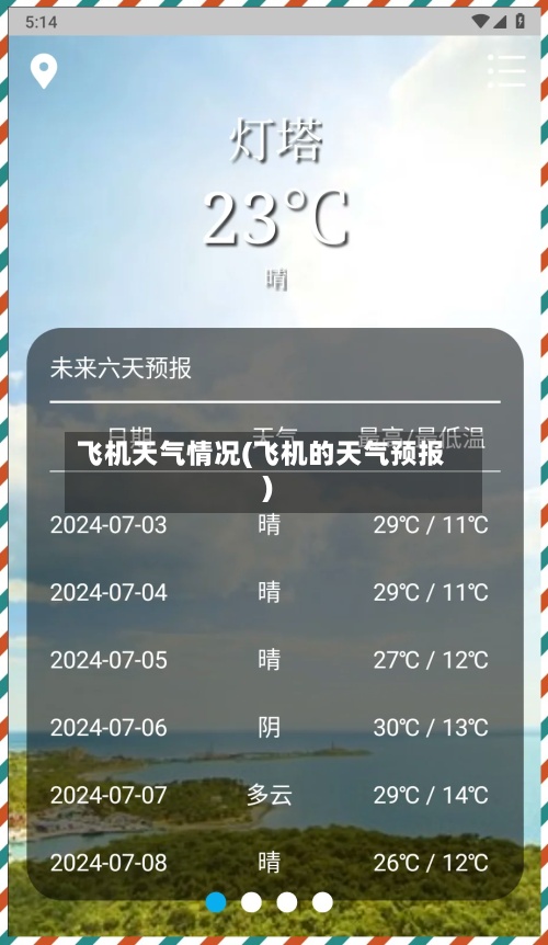 飞机天气情况(飞机的天气预报)