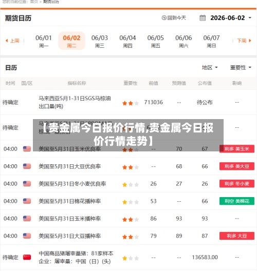 【贵金属今日报价行情,贵金属今日报价行情走势】-第3张图片