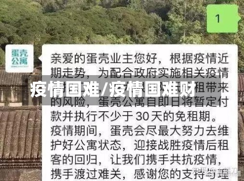 疫情国难/疫情国难财-第2张图片