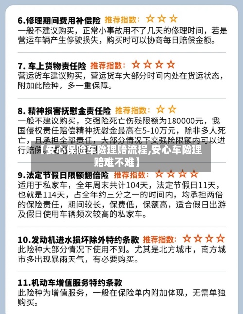 【安心保险车险理赔流程,安心车险理赔难不难】