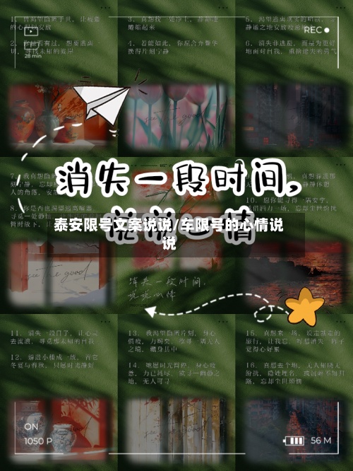 泰安限号文案说说/车限号的心情说说
