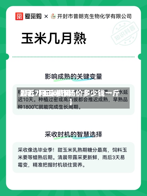 最近【玉米费用
7月,7月玉米市场价多少钱一斤】-第2张图片