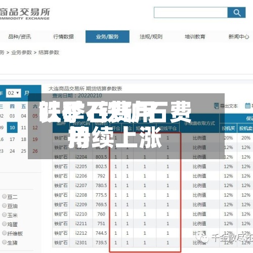 铁矿石费用
旺季/铁矿石费用
持续上涨-第2张图片
