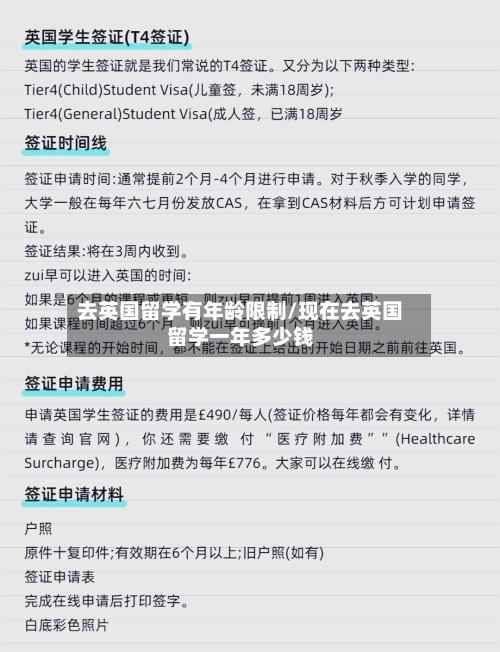 去英国留学有年龄限制/现在去英国留学一年多少钱-第2张图片
