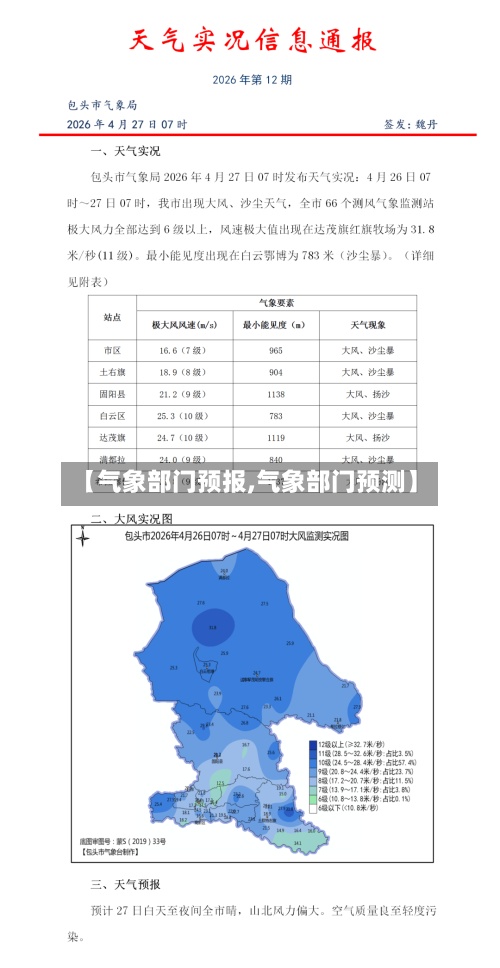 【气象部门预报,气象部门预测】-第2张图片