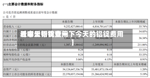 近来
【今天铝锭费用
看哪里帮我查一下今天的铝锭费用
】-第3张图片