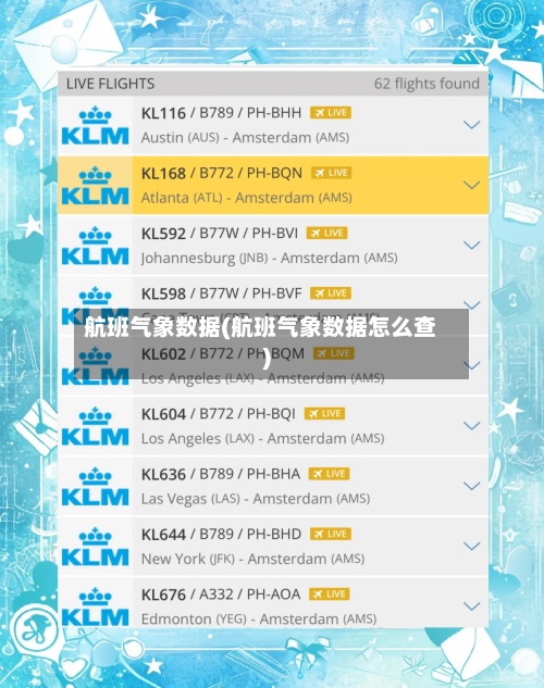 航班气象数据(航班气象数据怎么查)-第2张图片