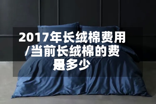 2017年长绒棉费用/当前长绒棉的费用是多少