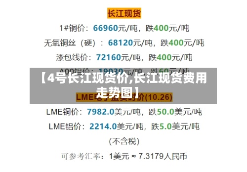 【4号长江现货价,长江现货费用
走势图】