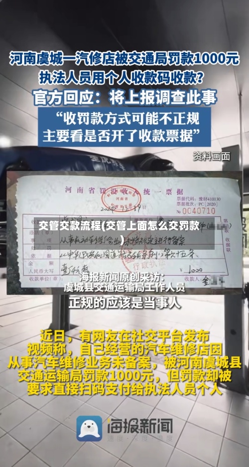 交管交款流程(交管上面怎么交罚款)-第2张图片
