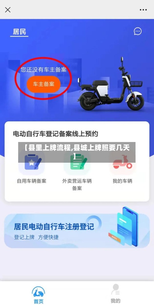 【县里上牌流程,县城上牌照要几天】